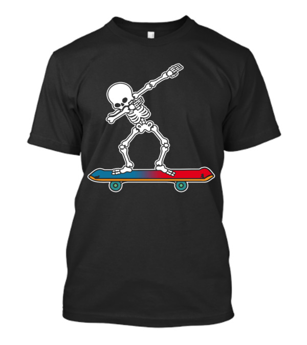 Skeleton Dab Trick On Skateboard T-Shirt
