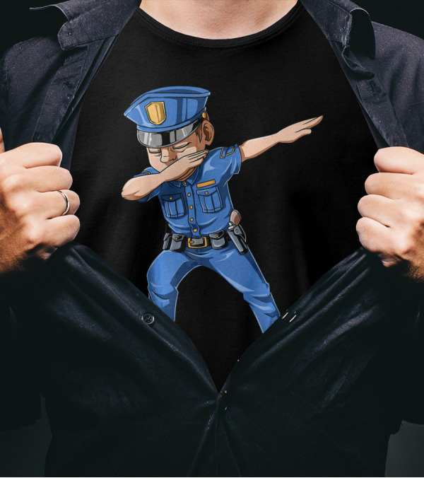 Dabbing Policeman Cop Dab Police Officer T-Shirt