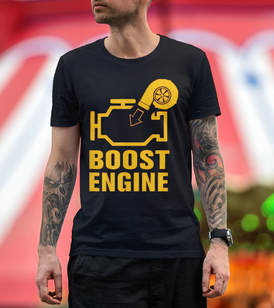 Boost Engine Turbocharger Check Mechanic T-Shirt
