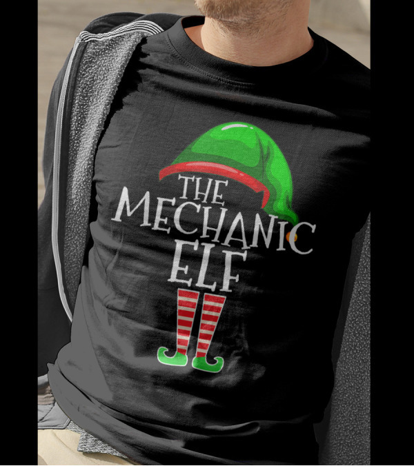 The Mechanic Elf Family Christmas Matching Group T-Shirt