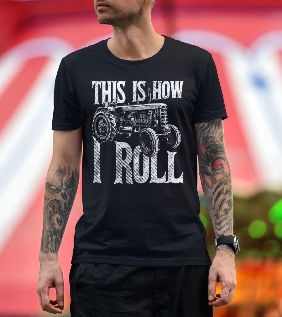 This Is How I Roll Vintage Tractor Mens T-Shirt
