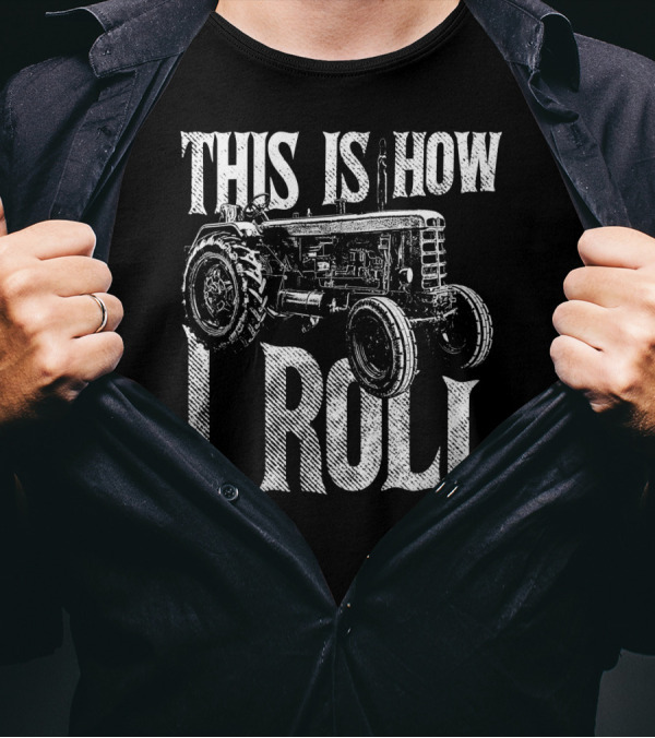 This Is How I Roll Vintage Tractor Mens T-Shirt