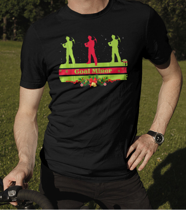 Coal Miner Elf Christmas Holiday Coal T-Shirt