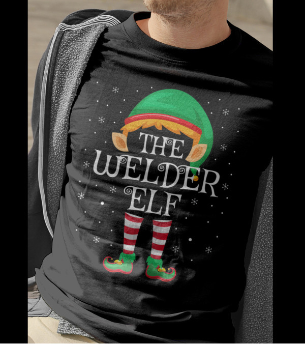 The Welder Elf Family Matching Group Christmas T-Shirt