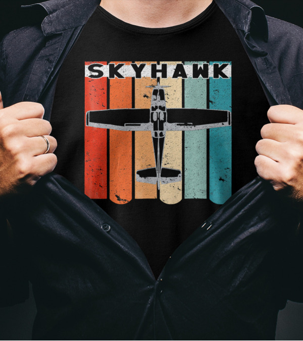 Skyhawk C 172 Vintage Retro Airplane T-Shirt