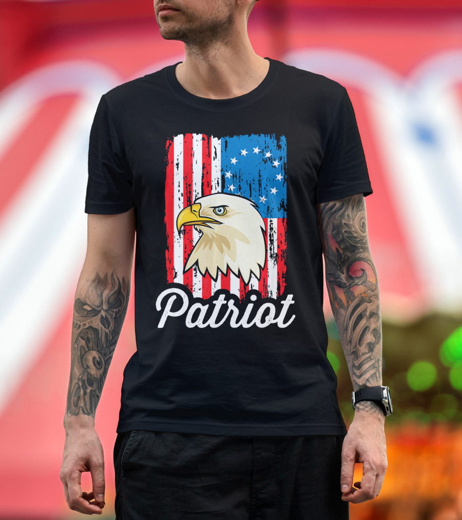 Betsy Ross 1776 Flag Bald Eagle Patriot T-Shirt