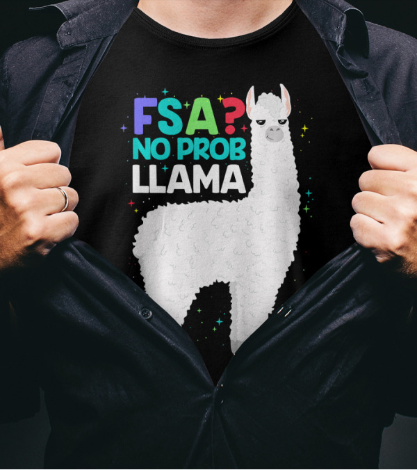 FSA Test No Prob Llama T-Shirt