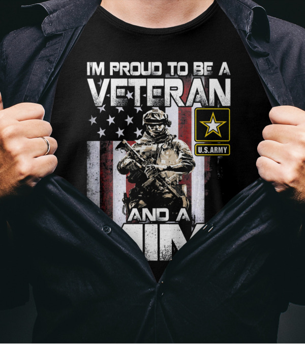 I'm Proud To Be A U.S. Army Veteran And A Mimi T-Shirt