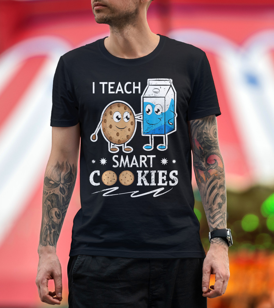 I Teach Smart Cookies Milk and Cookie Friendship T-Shirt
