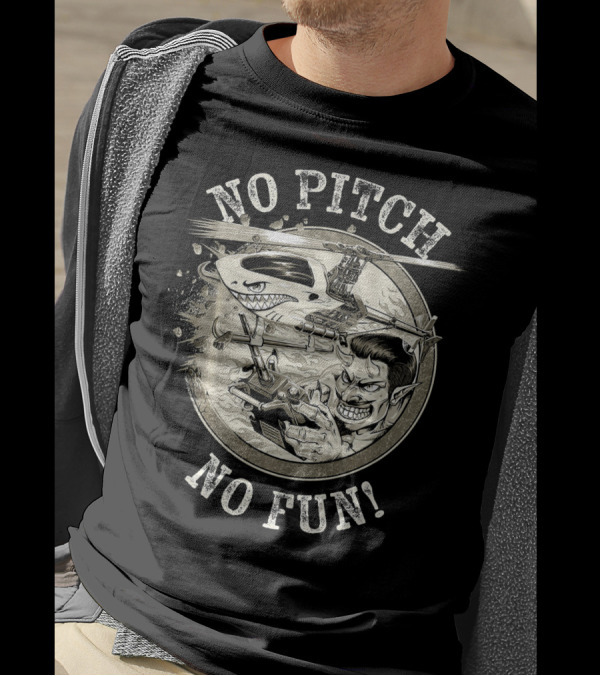 No Pitch No Fun Devil RC Helicopter Control Mode T-Shirt