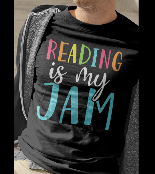 Reading Is My Jam Colorful Back To School Funny T-Shirt