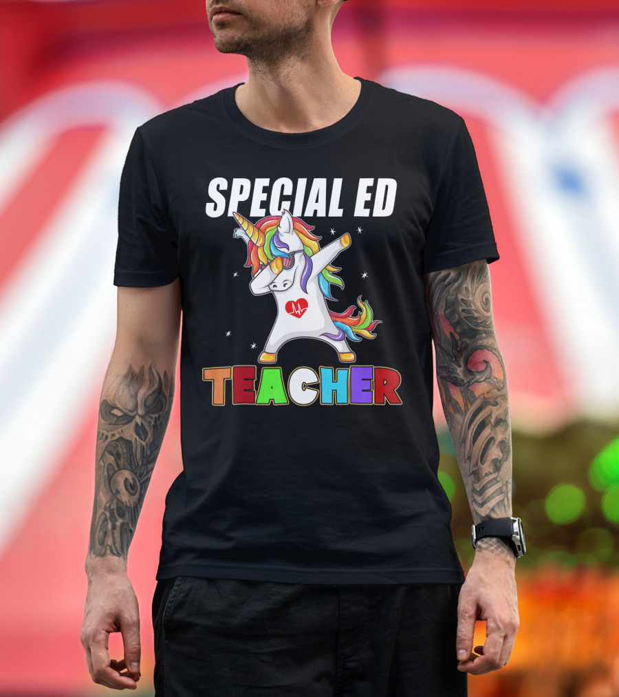 SPECIAL ED TEACHER UNICORN DABBING T-Shirt