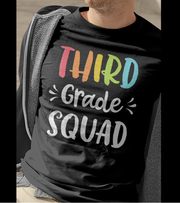 Third Grade Squad Funny 3rd Back To School T-Shirt