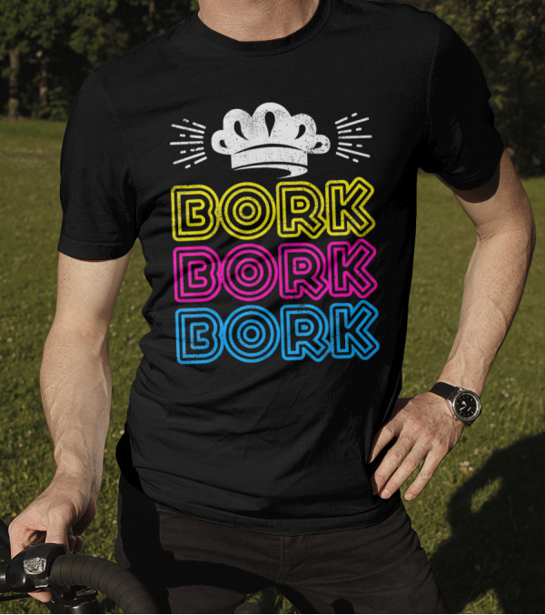 Bork Bork Bork Chef Hat Cartoon Humorous Swedish Chef T-Shirt