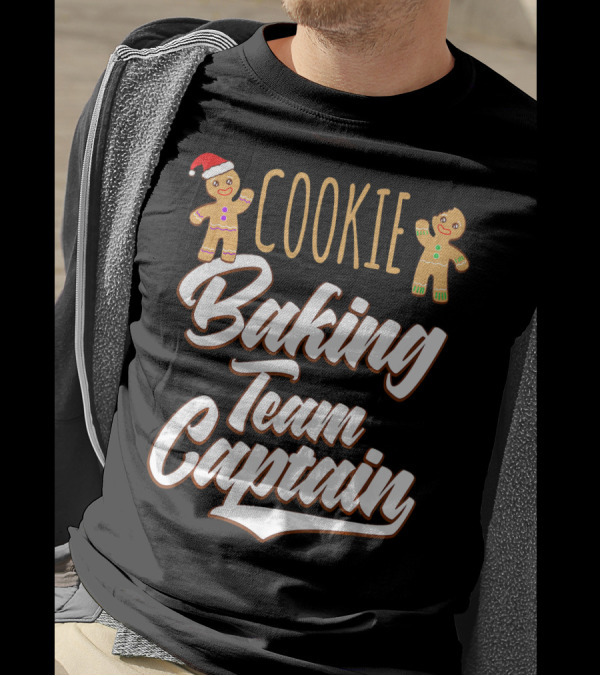 Cookie Baking Team Captain Santa Gingerbread T-Shirt