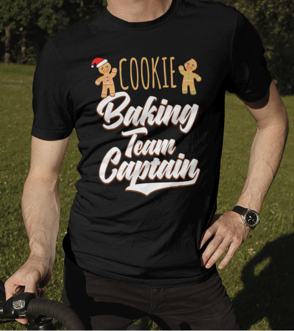 Cookie Baking Team Captain Santa Gingerbread T-Shirt
