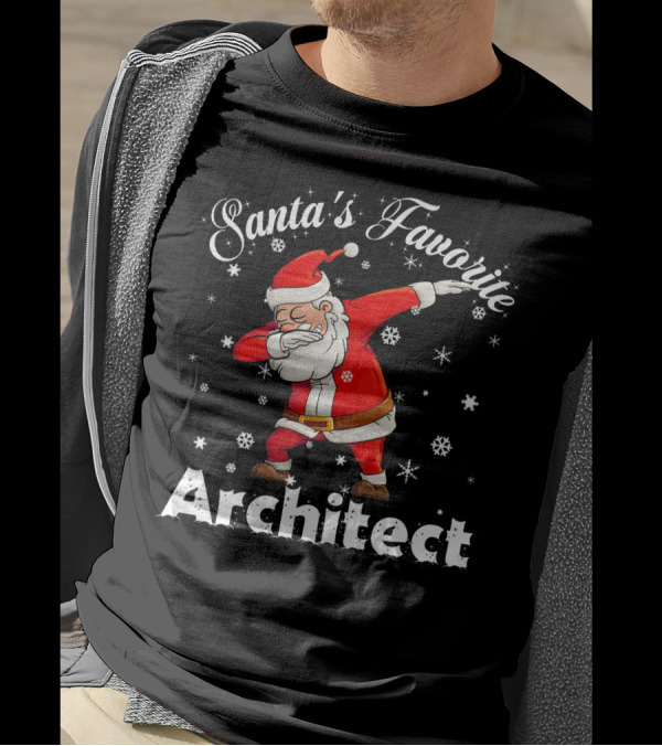 Santa's Favorite Architect Dabbing Santa T-Shirt