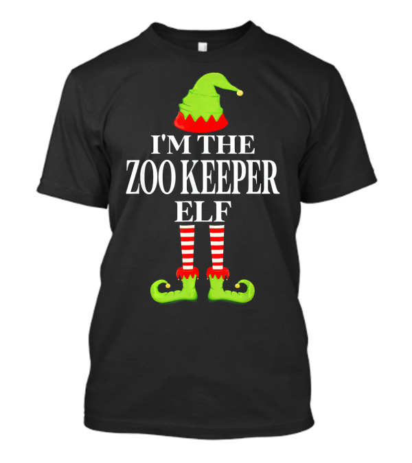 I'M THE ZOO KEEPER ELF Group Matching Fam T-Shirt