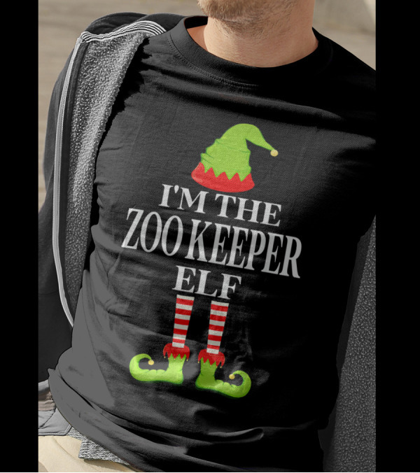 I'M THE ZOO KEEPER ELF Group Matching Fam T-Shirt