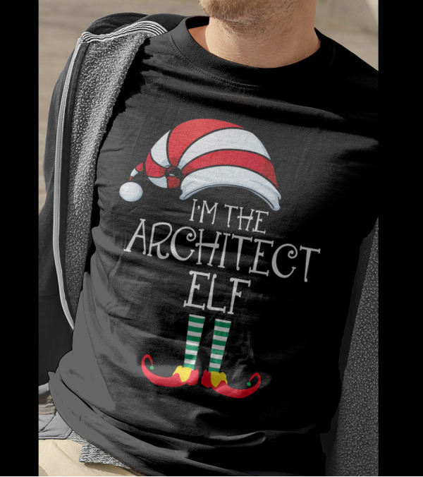Im The Architect Elf Family Matching Christmas Pajamas T-Shirt