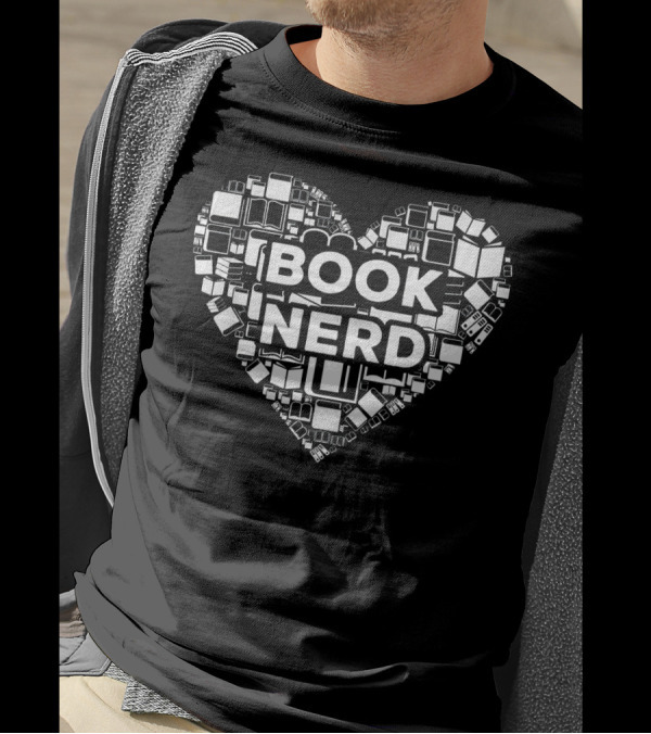 Heart Book Nerd Book Librarian T-Shirt