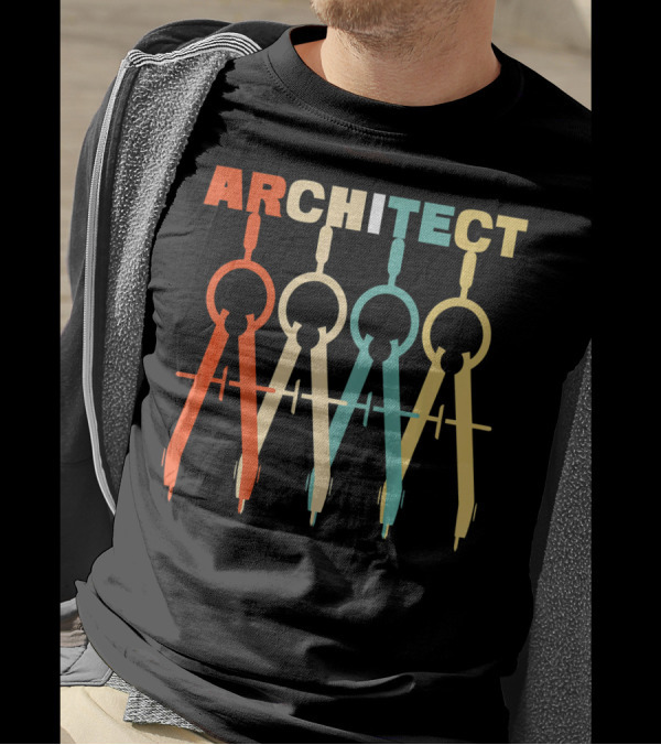 ARCHITECT Retro Compass Architecture T-Shirt
