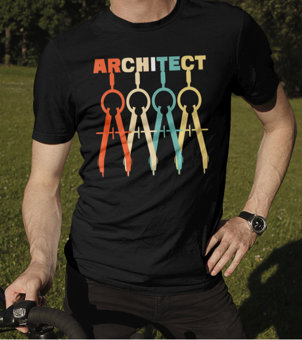 ARCHITECT Retro Compass Architecture T-Shirt