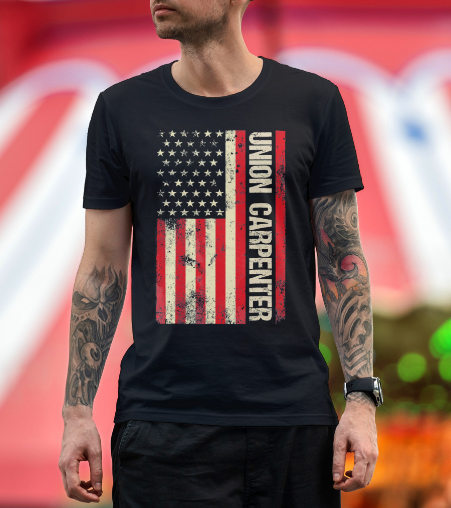 Union Carpenter American Flag T-Shirt