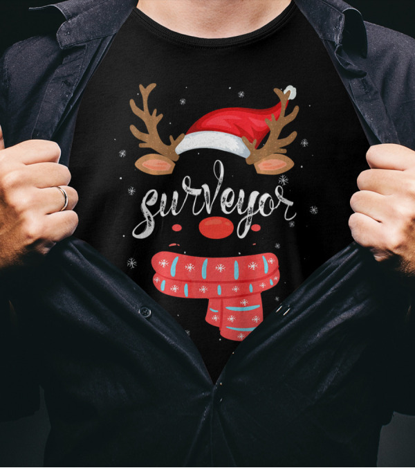 Surveyor Squad Reindeer Matching Group Festive T-Shirt
