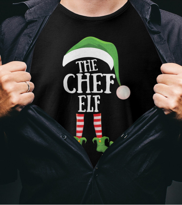 The Chef Elf Group Matching Family Christmas T-Shirt