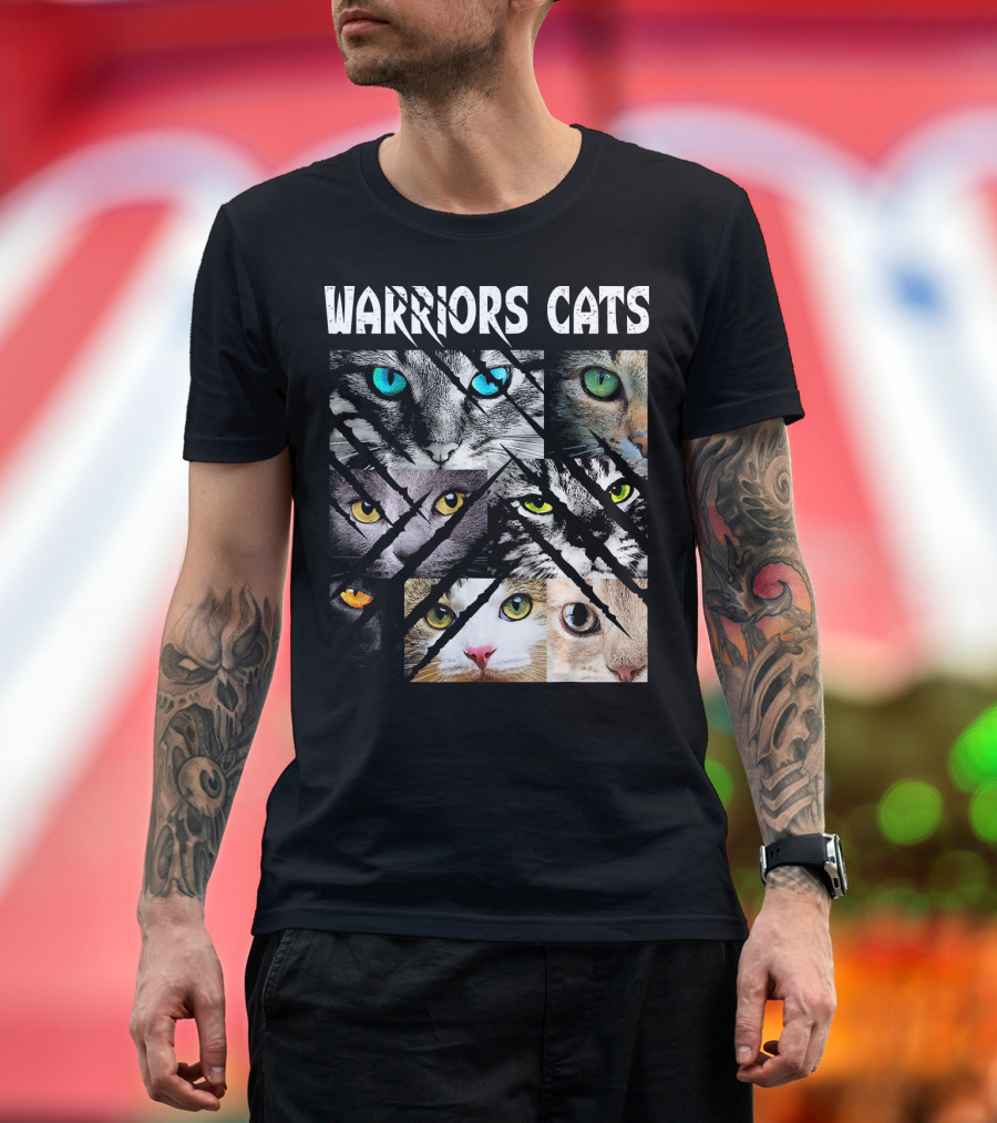 Warriors Cats Eye Montage for Cat Lovers T-Shirt