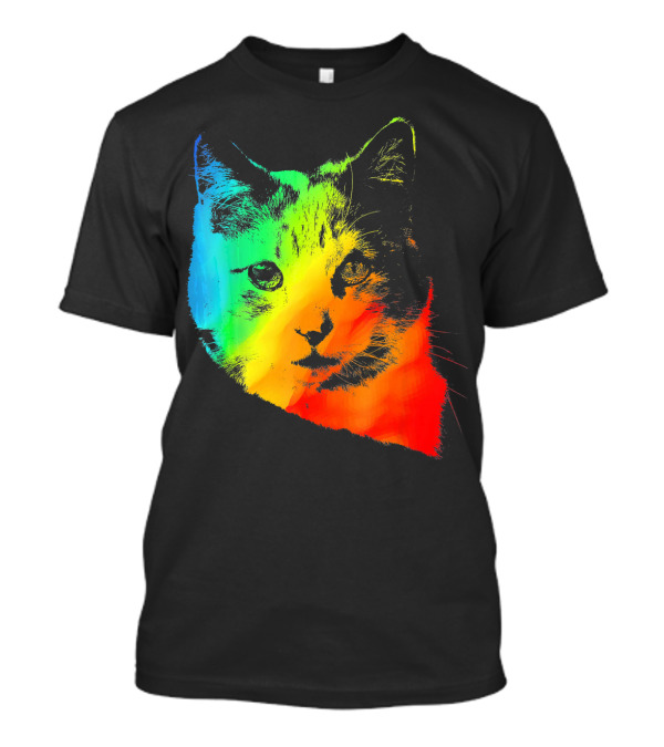 CALICO CAT Vibrant Rainbow T-Shirt