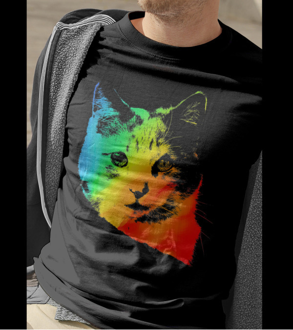 CALICO CAT Vibrant Rainbow T-Shirt