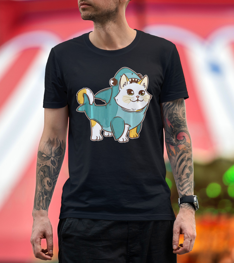 Kawaii Cat Shark Costume Kitten Kitty CatShark T-Shirt