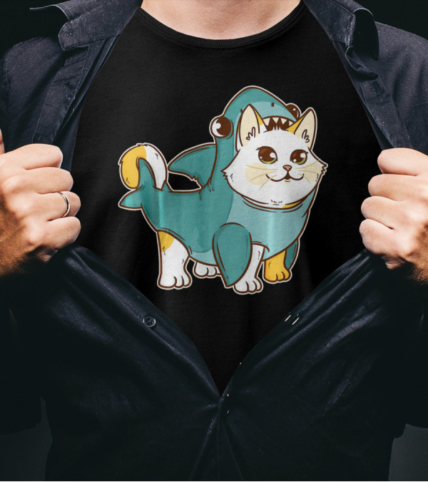 Kawaii Cat Shark Costume Kitten Kitty CatShark T-Shirt