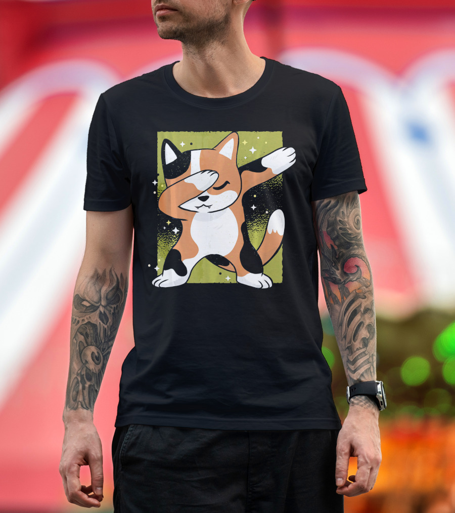 Meow Dabbing Hip Hop Cat Kitten Dance Pose T-Shirt