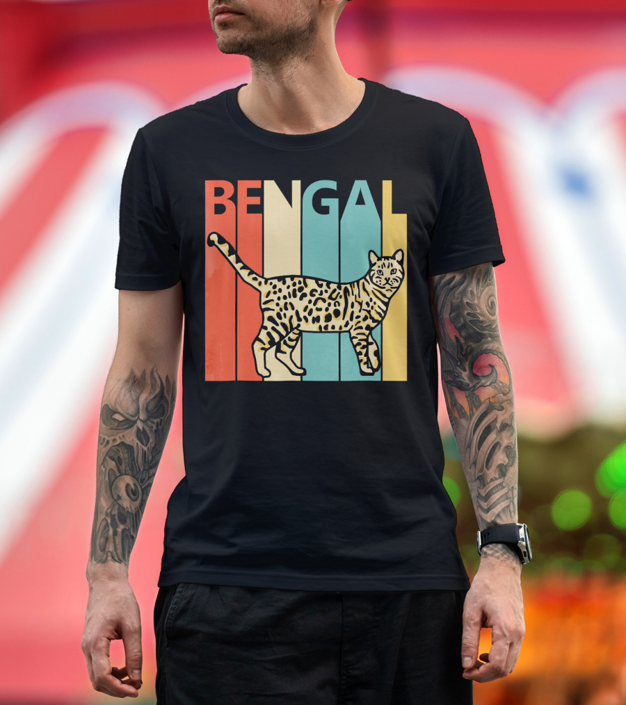 Bengal Cat Vintage Style Owner T-Shirt