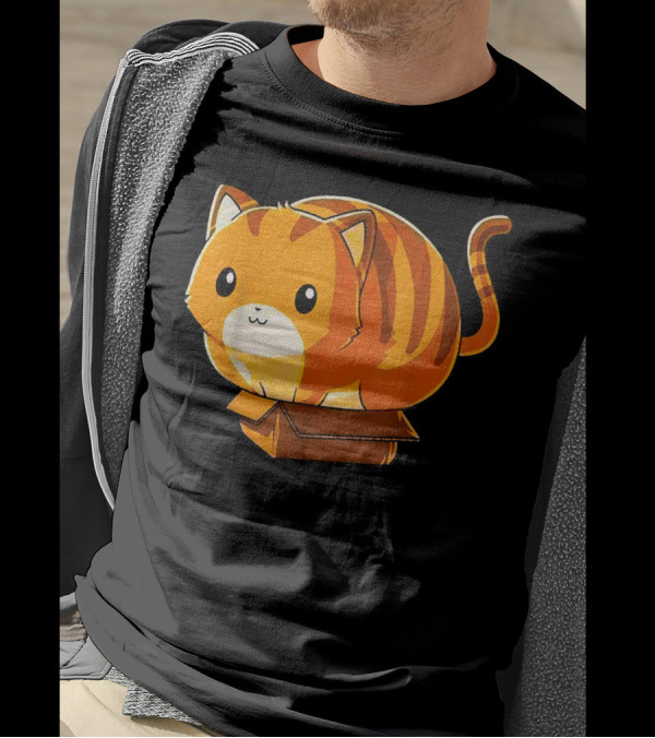 I Dont Fits But I Still Sits Cat Kitten Box T-Shirt