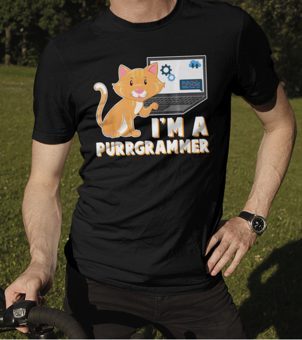 I'm A Purrgrammer IT Computer Scientist Funny Kitten Lover T-Shirt