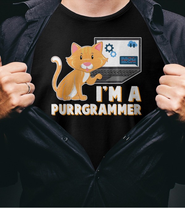 I'm A Purrgrammer IT Computer Scientist Funny Kitten Lover T-Shirt