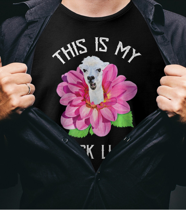 THIS IS MY ATTACK LLAMA ALPACA MEME CUTE LLAMA LOVER ATTACK FLOW T-Shirt