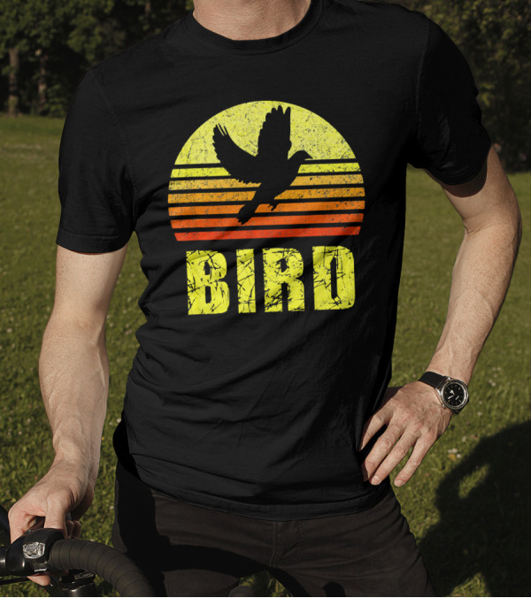 Bird Dove Hunting Upland Bird Hunter Vintage Sunset T-Shirt