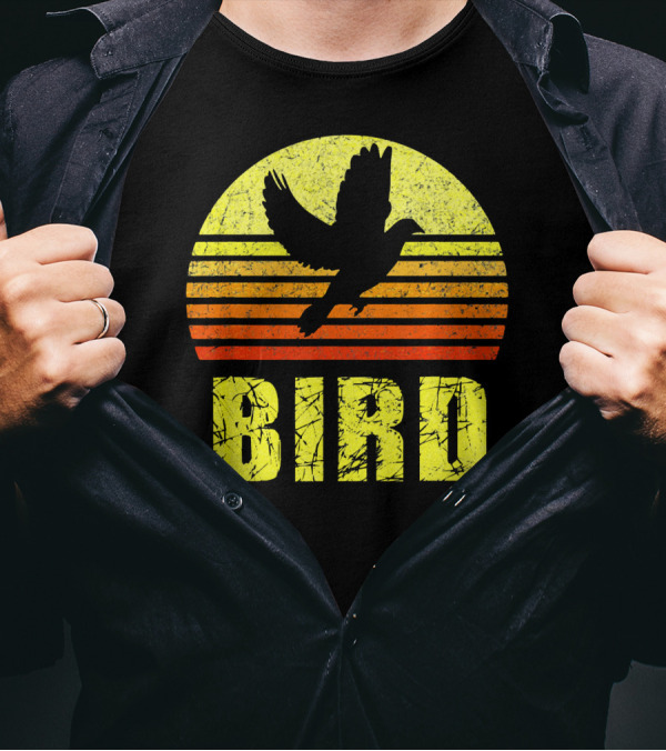 Bird Dove Hunting Upland Bird Hunter Vintage Sunset T-Shirt