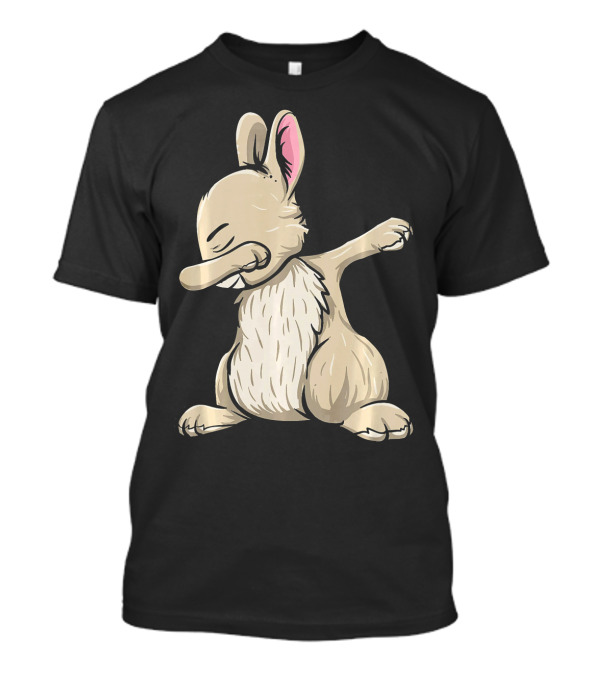 Bunny Rabbit Dabbing Funny Dance Move Cute Cartoon T-Shirt