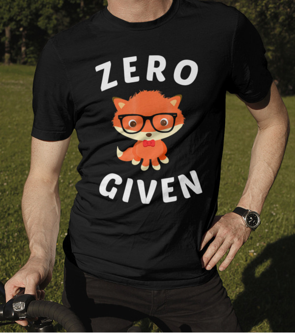 Zero Fox Nerdy Cute Fox Given T-Shirt