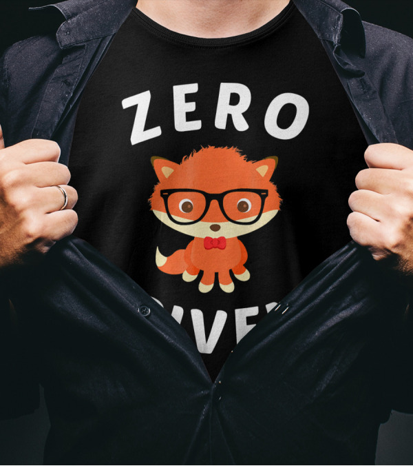 Zero Fox Nerdy Cute Fox Given T-Shirt