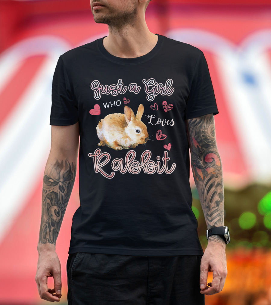 Just a Girl Who Loves Rabbit T-Shirt