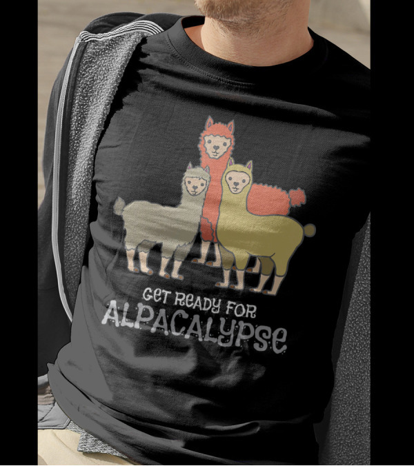Get Ready For The Alpacalypse With Colorful Alpacas Trio Image T-Shirt