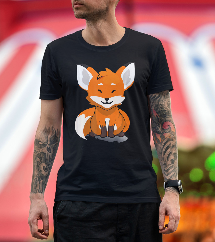 Fluffy Furry Adorable Cute Little Baby Fox T-Shirt