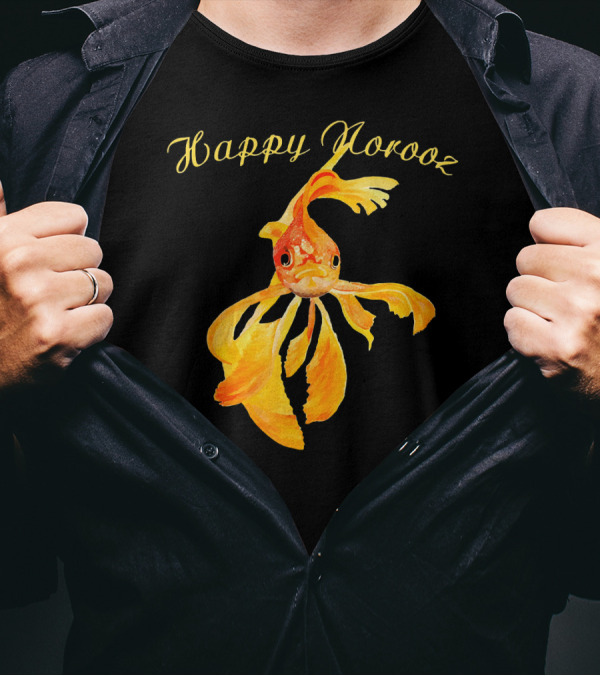 Happy Norooz Persian New Year Goldfish T-Shirt